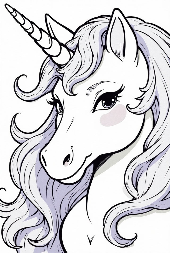 desenho de unicórnio para colorir online