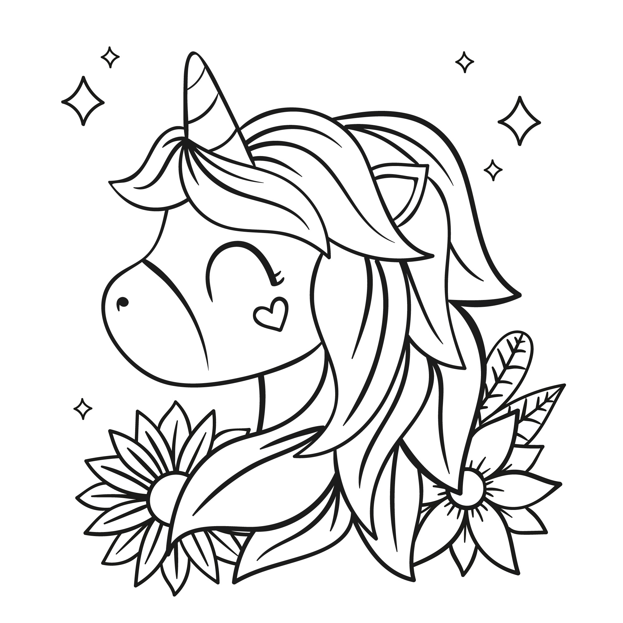 desenho de unicórnio para festa infantil
