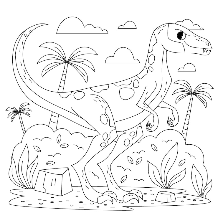 dinossauros realistas para colorir