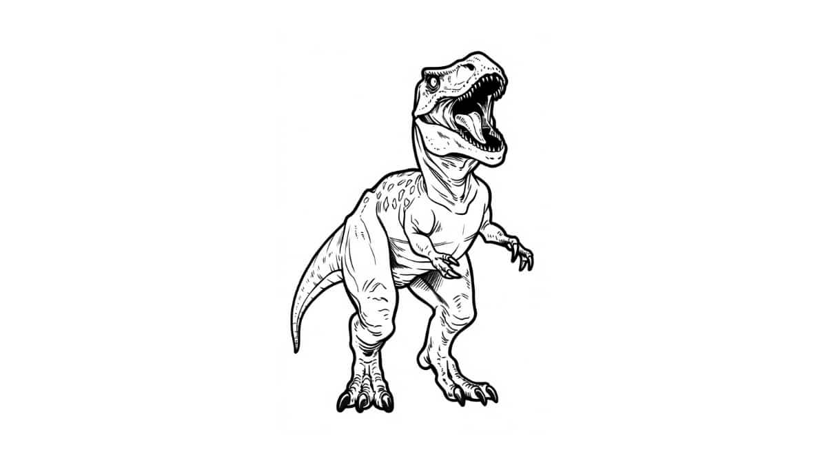 colorir Tiranossauro Rex