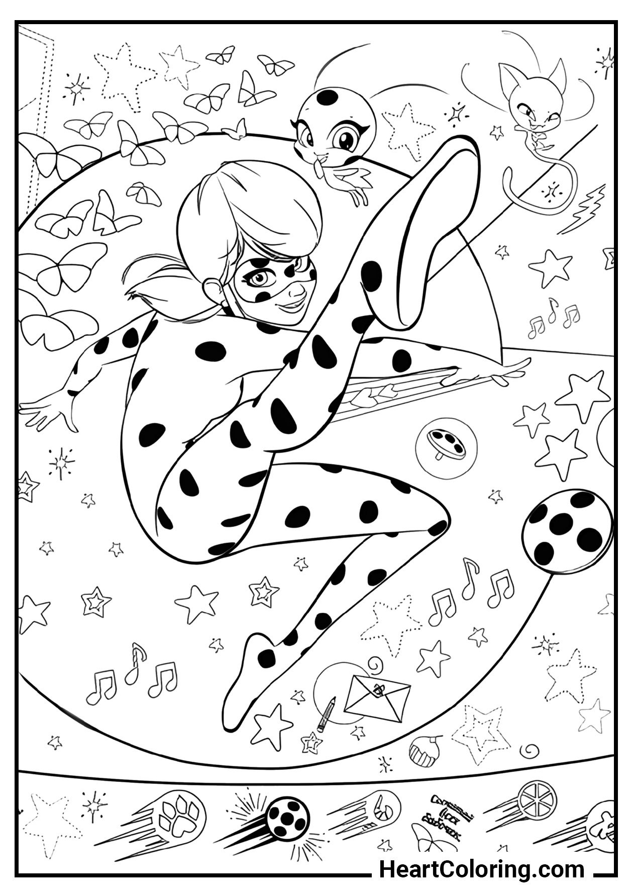 ladybug para colorir grátis
