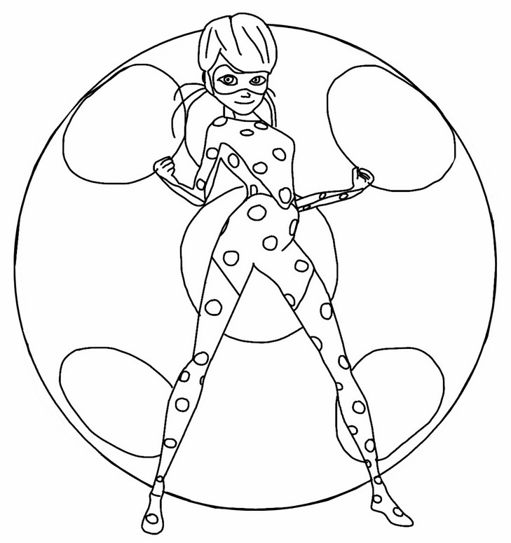 desenhos da marinette para colorir