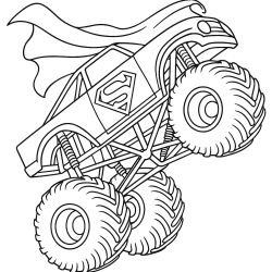 desenho de caminhão monstro para pintar