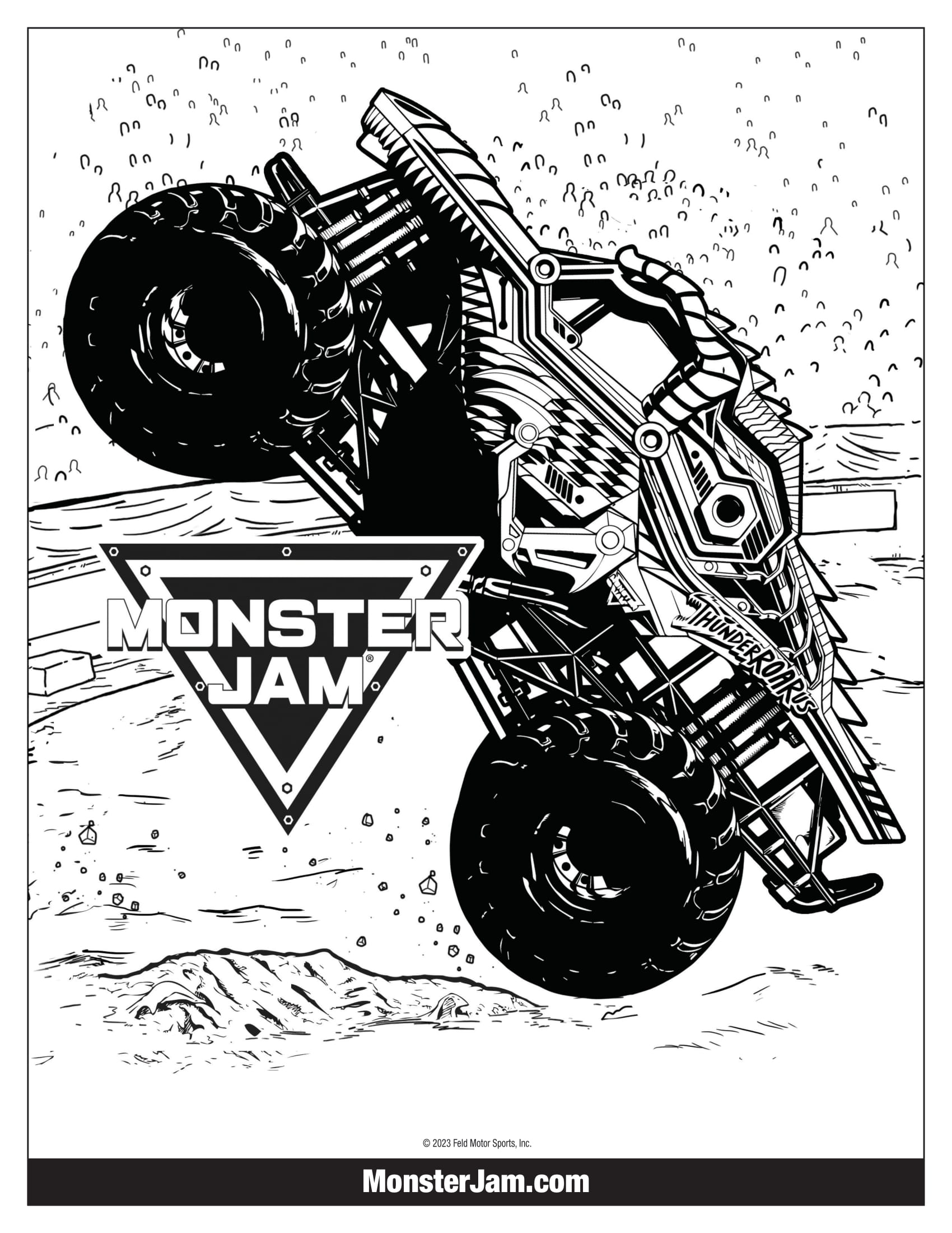 monster truck para imprimir e colorir