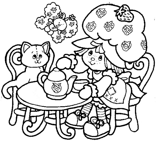desenhos da moranguinho e amigos para colorir