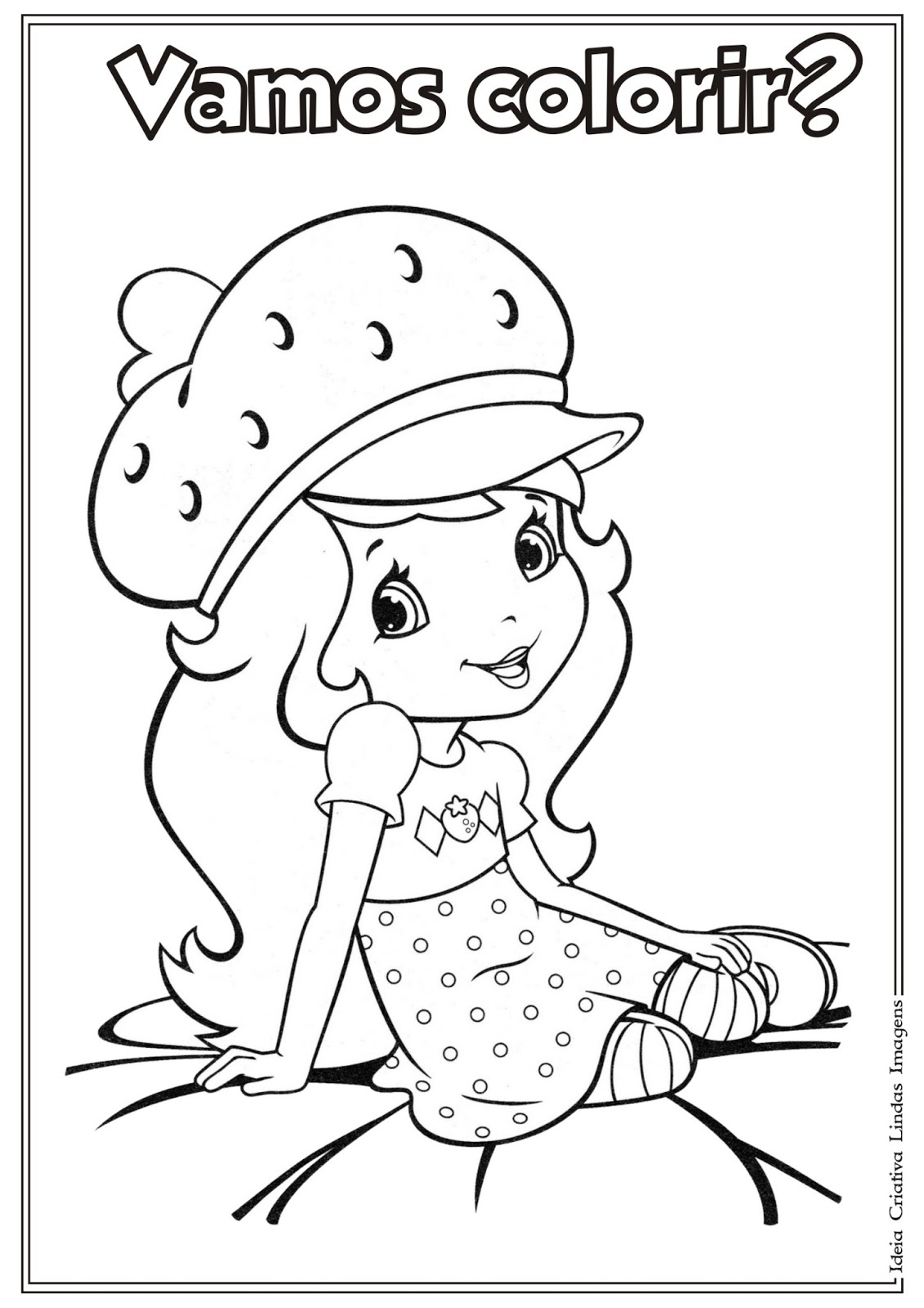 desenhos da moranguinho para pintar