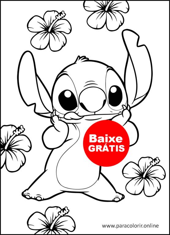 desenho do Stitch para imprimir