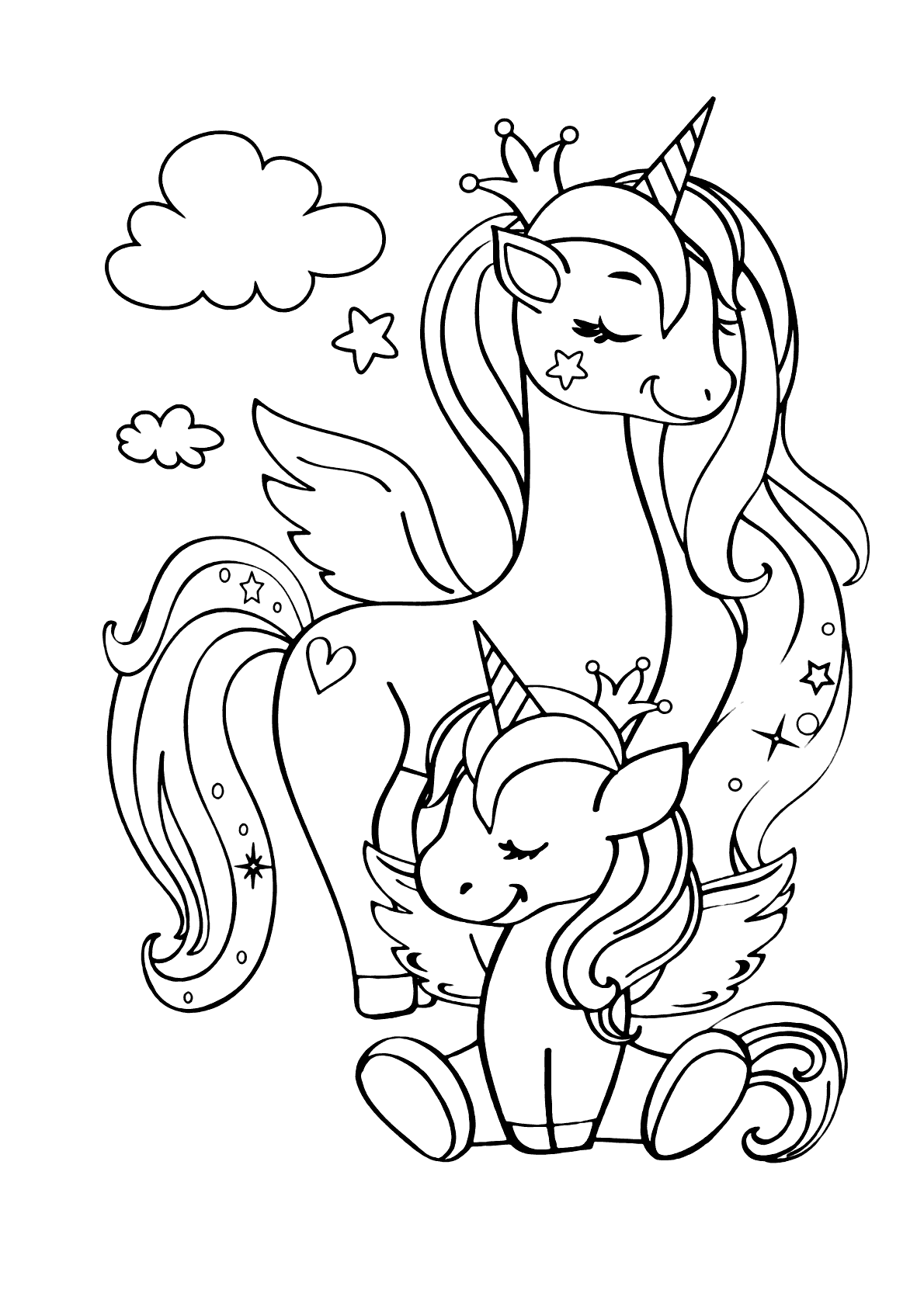 desenho unicórnio baby