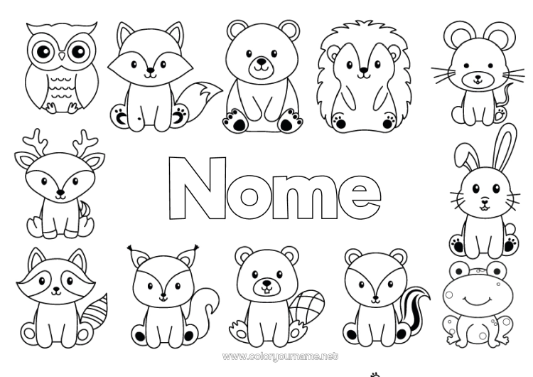 desenho para imprimir animal