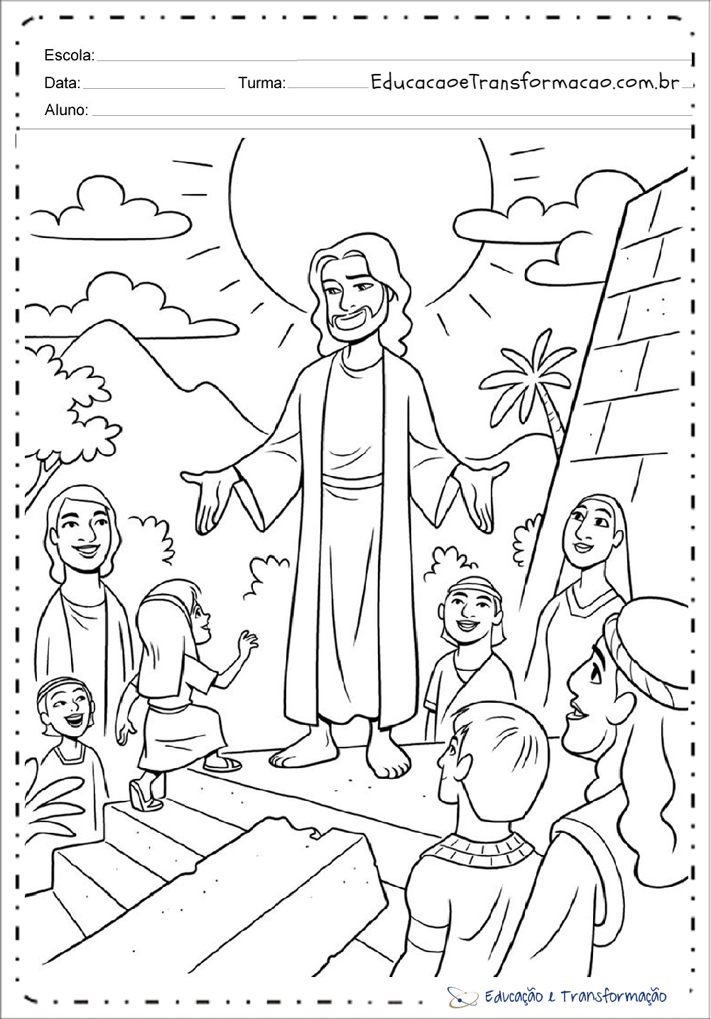 Recursos Gratuitos de Desenhos Bíblicos para Professores de EBD