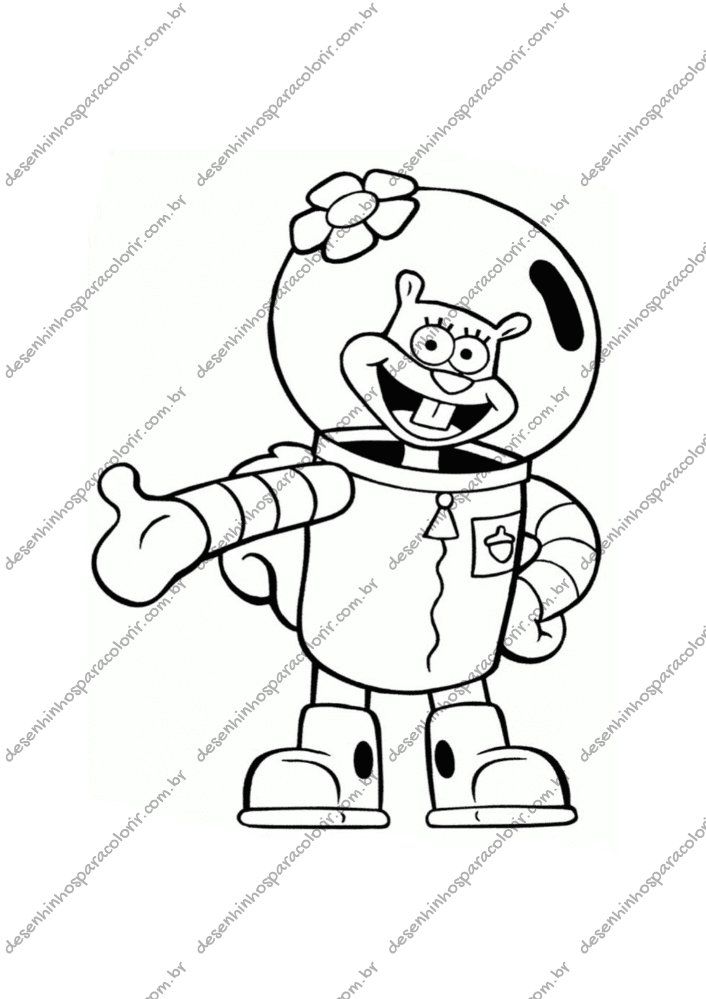 desenho para imprimir bob esponja