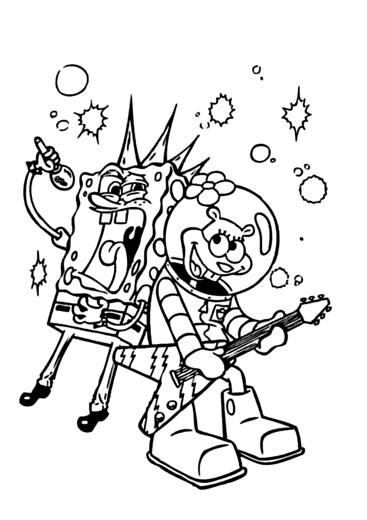 desenho para imprimir bob esponja