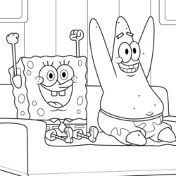 desenho para imprimir bob esponja