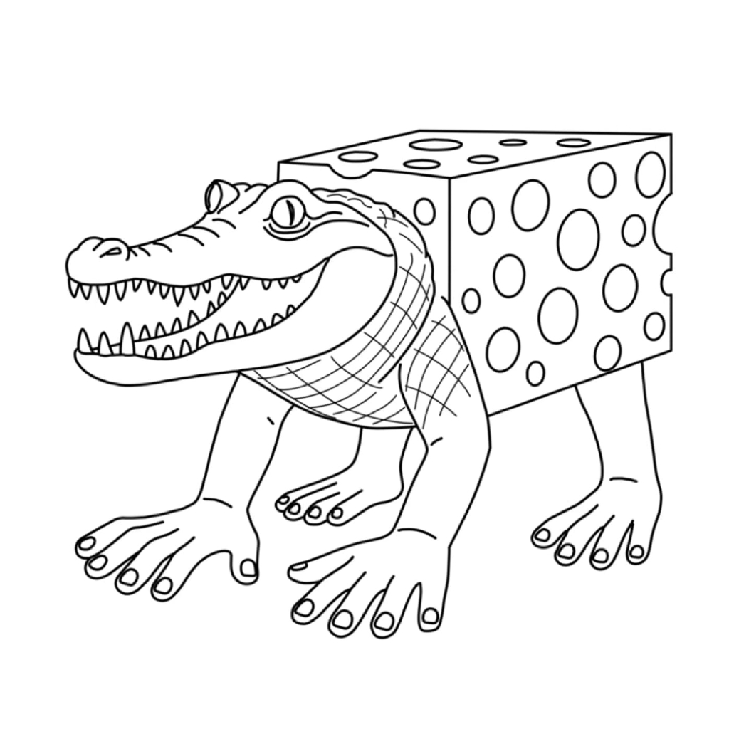 Os Melhores Personagens do Italian Brainrot para Colorir: Cocofanto