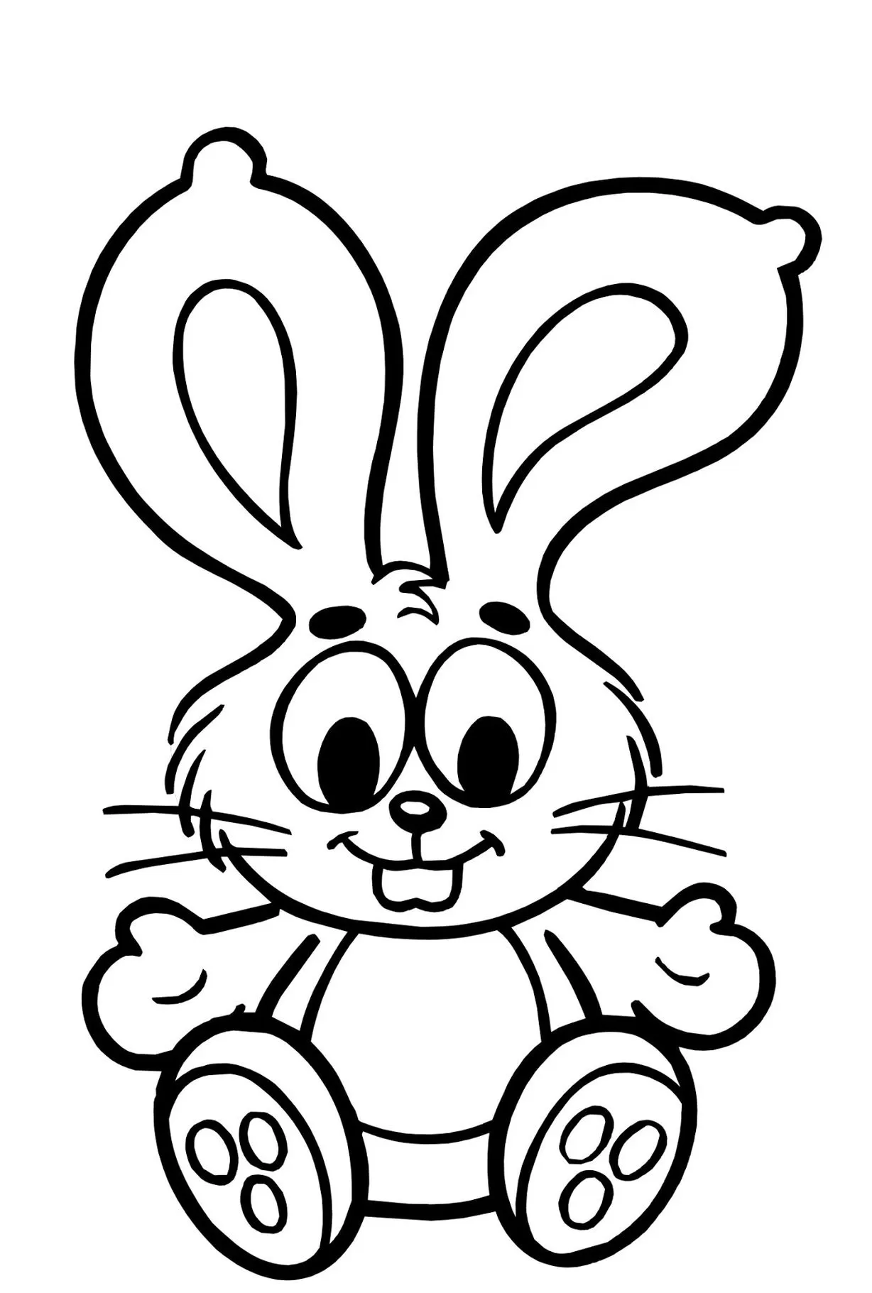 desenho para imprimir coelho