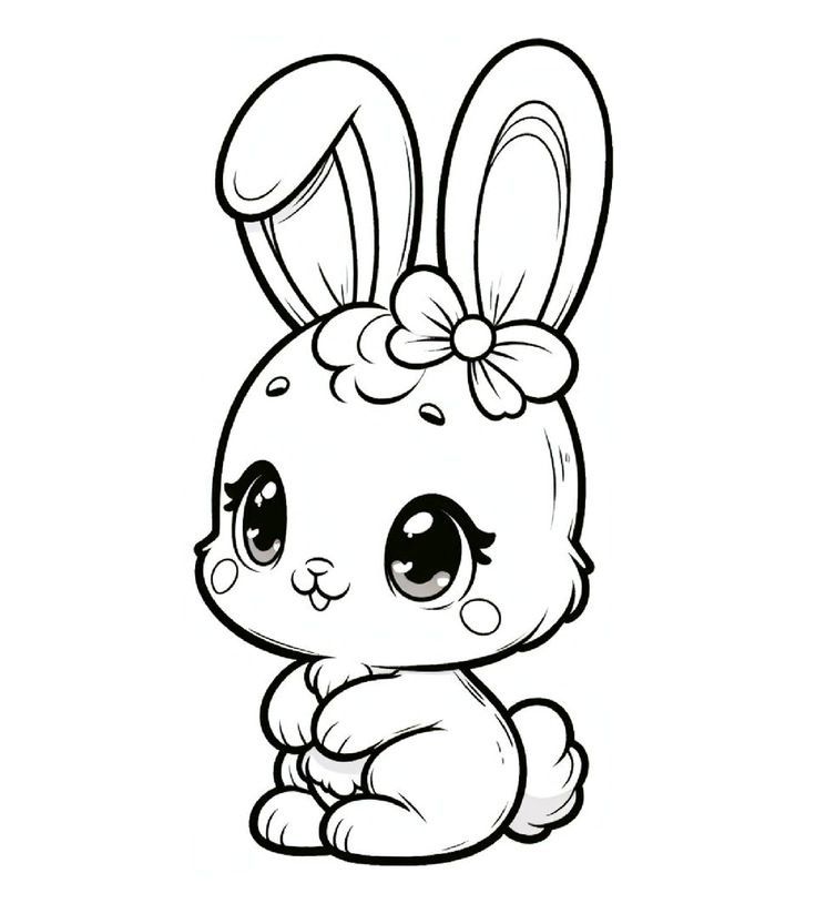 desenho para imprimir coelho