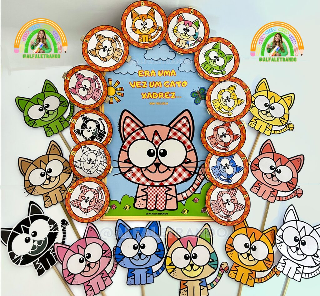 A Importância das Cores na História do Gato Xadrez para Crianças