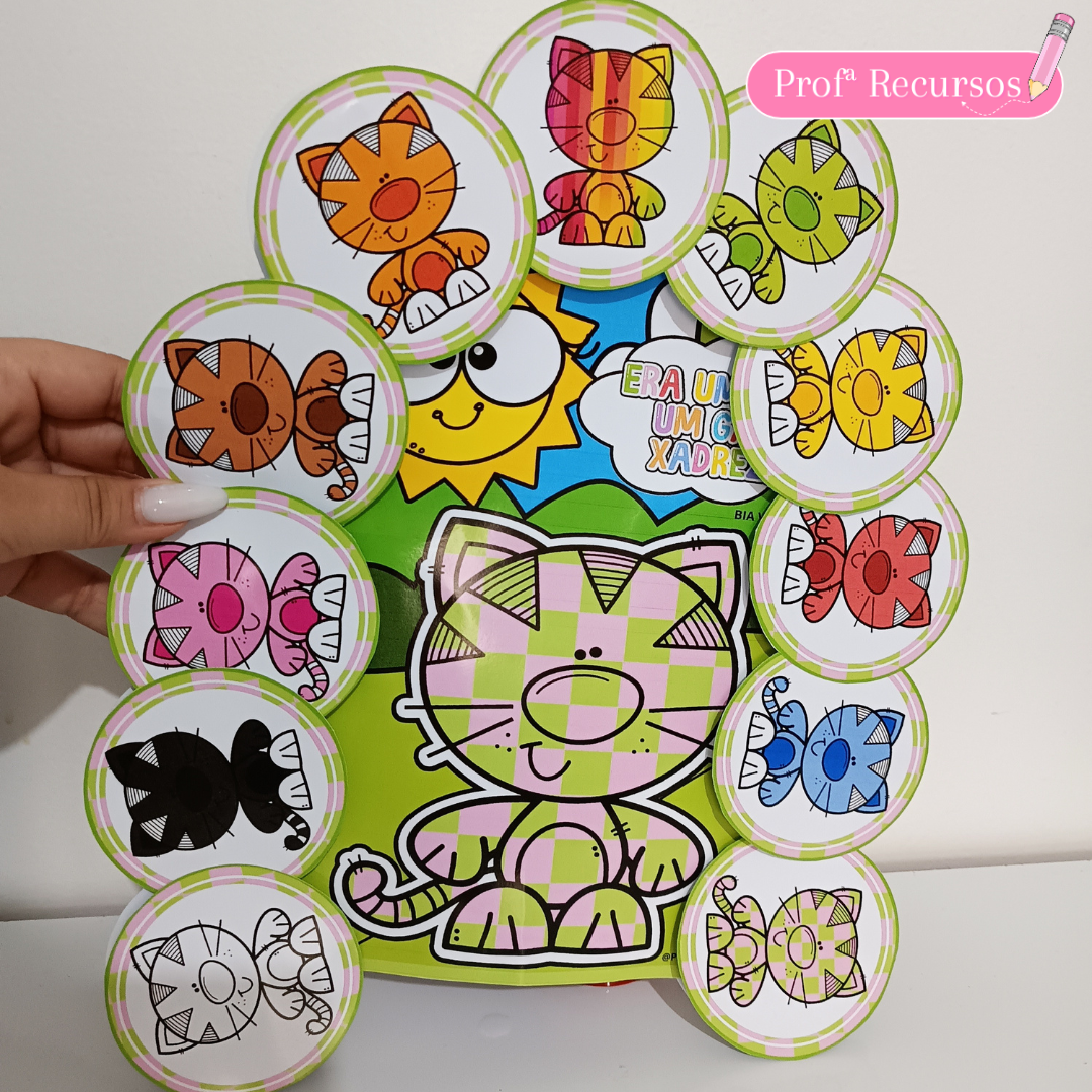 A Importância das Cores na História do Gato Xadrez para Crianças