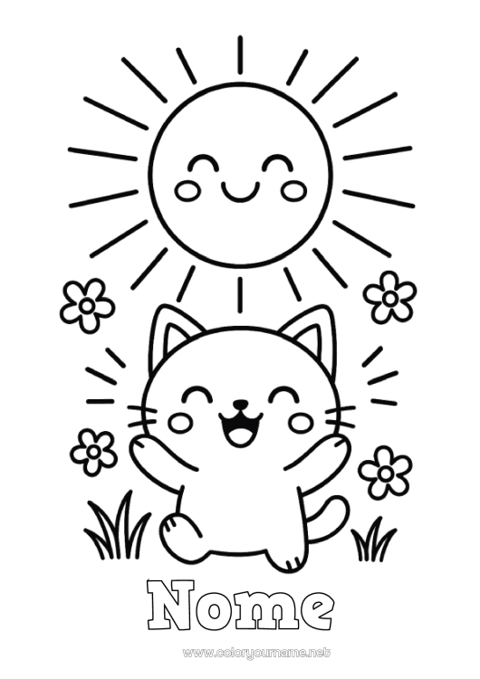 gato para imprimir em tamanho grande