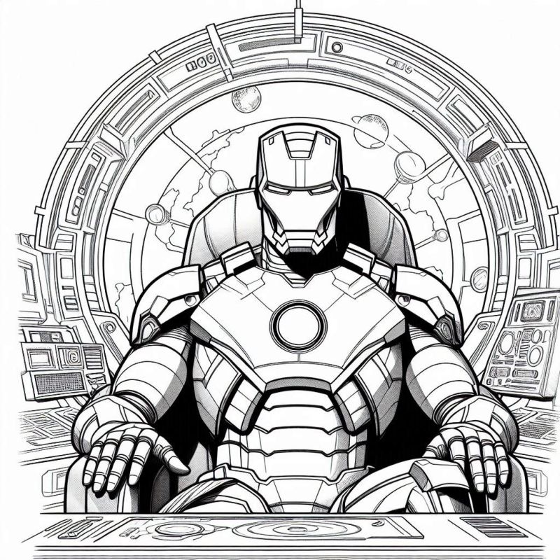 Atividades Criativas com Desenhos do Homem de Ferro para Crianças