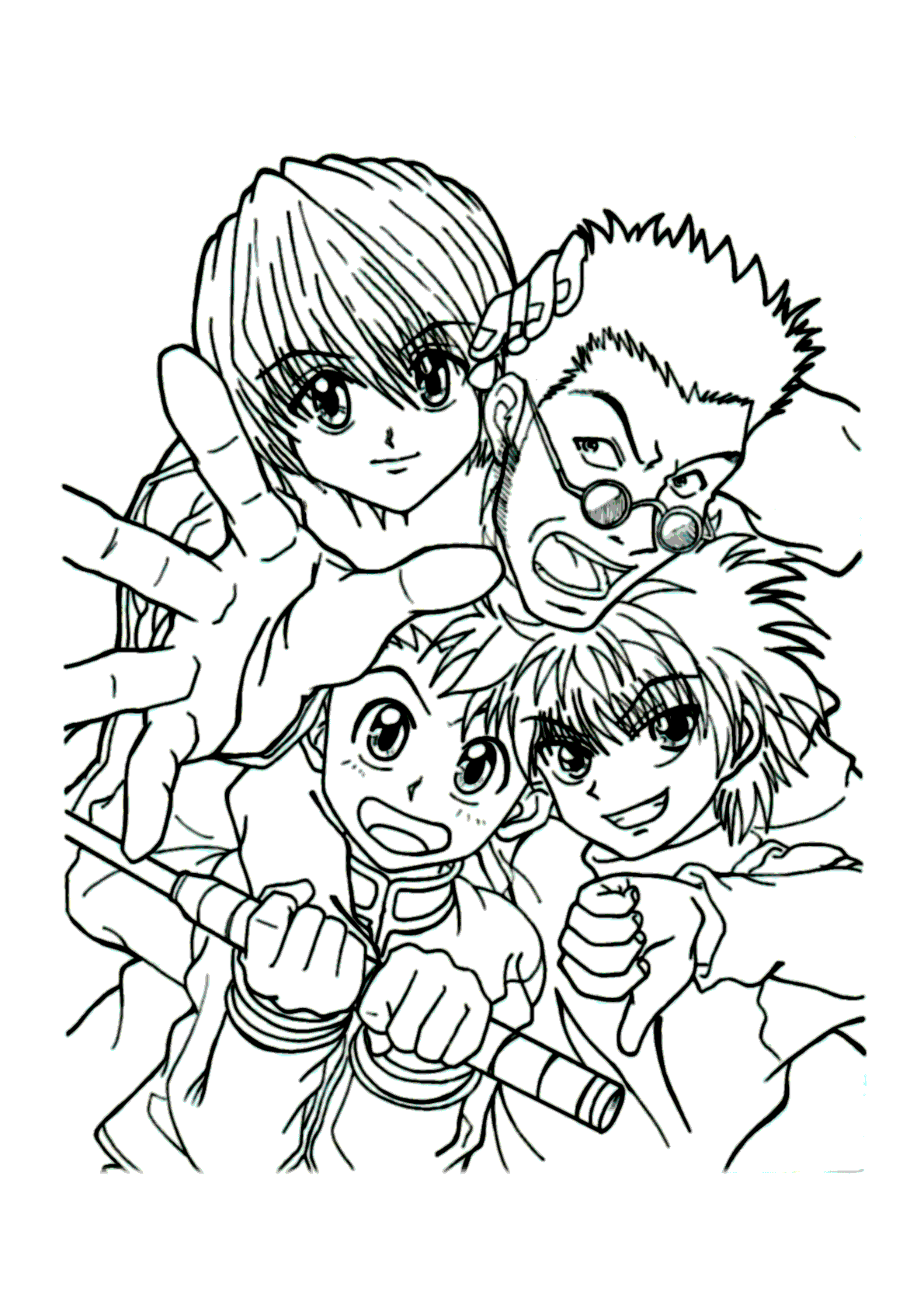 Aprenda a Colorir Hisoka e a Trupe Fantasma de Hunter x Hunter