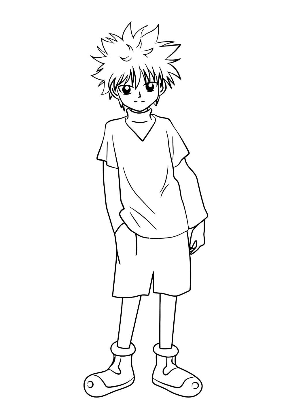 desenho para imprimir hunter x hunter
