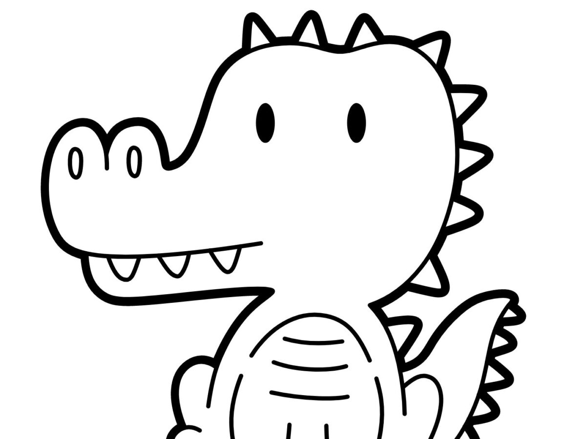 desenho para imprimir jacare