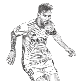 desenho para imprimir jogador de futebol