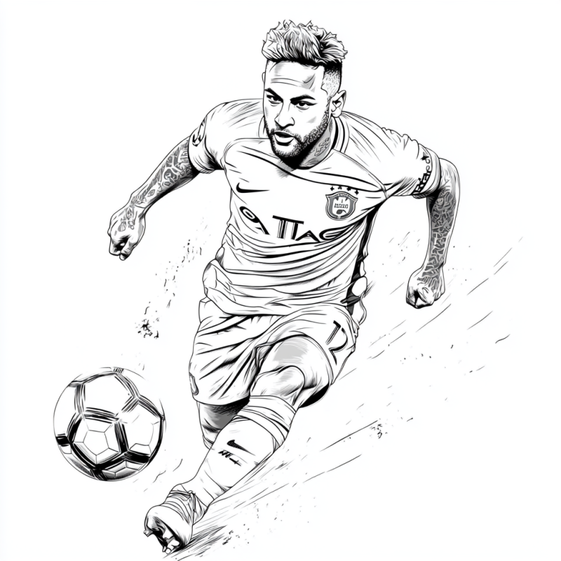 A História dos Craques do Futebol para Crianças: Colorindo e Aprendendo