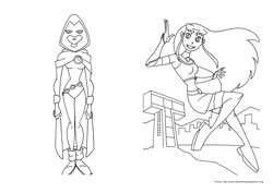 desenho para imprimir jovens titans