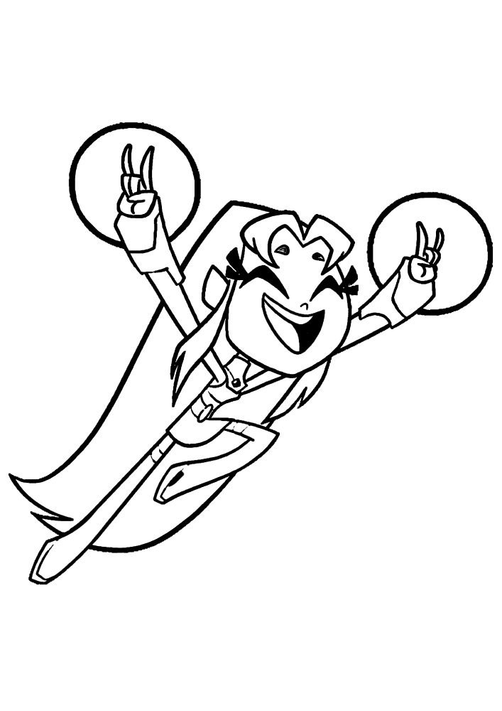 desenho para imprimir jovens titans