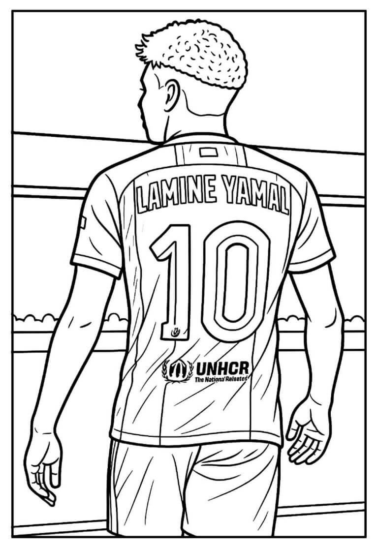 Guia Completo para Colorir o Uniforme do Lamine Yamal