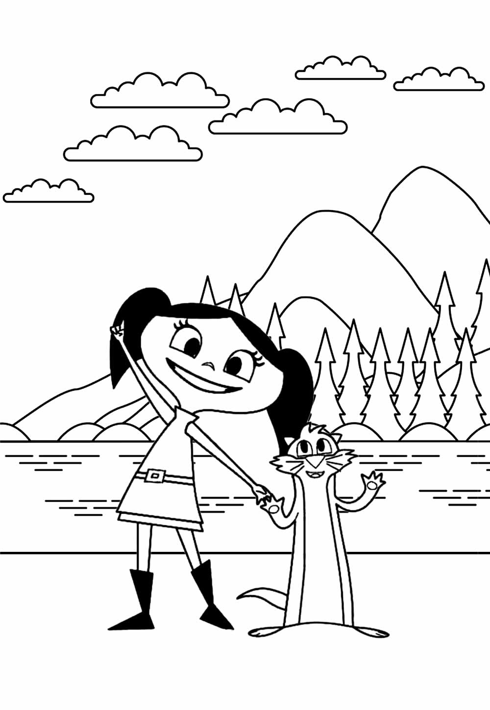 desenho para imprimir luna