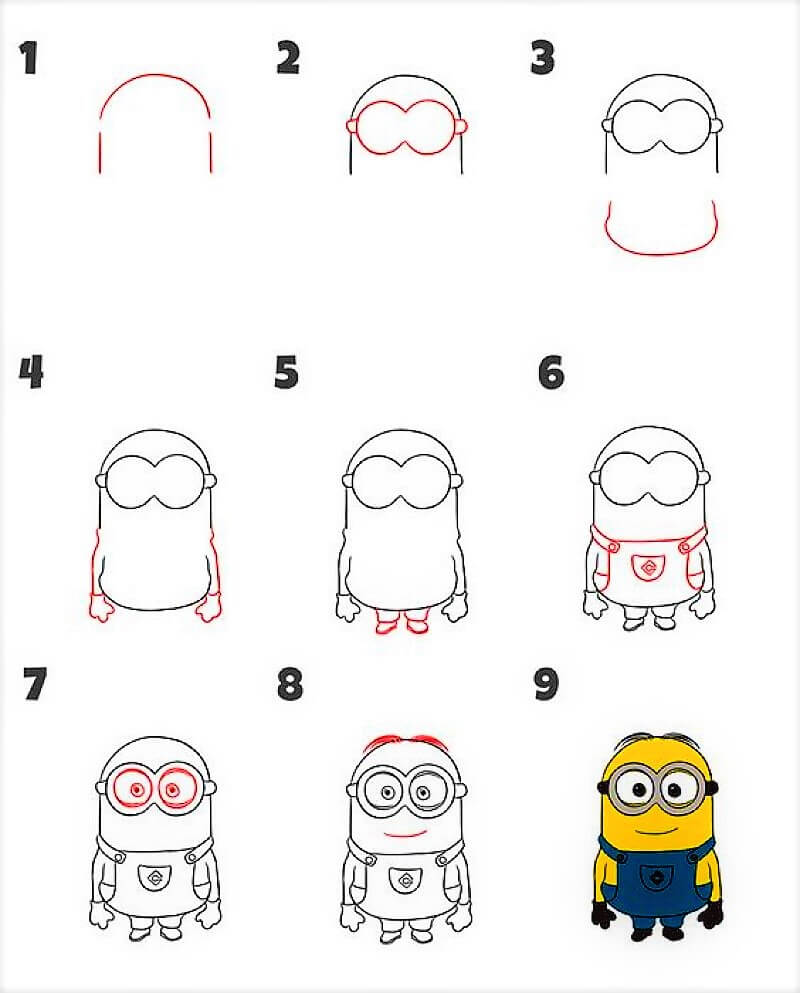 Atividades Educativas com Desenhos dos Minions para Crianças