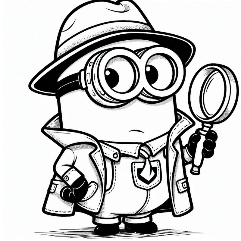 desenho para imprimir minions