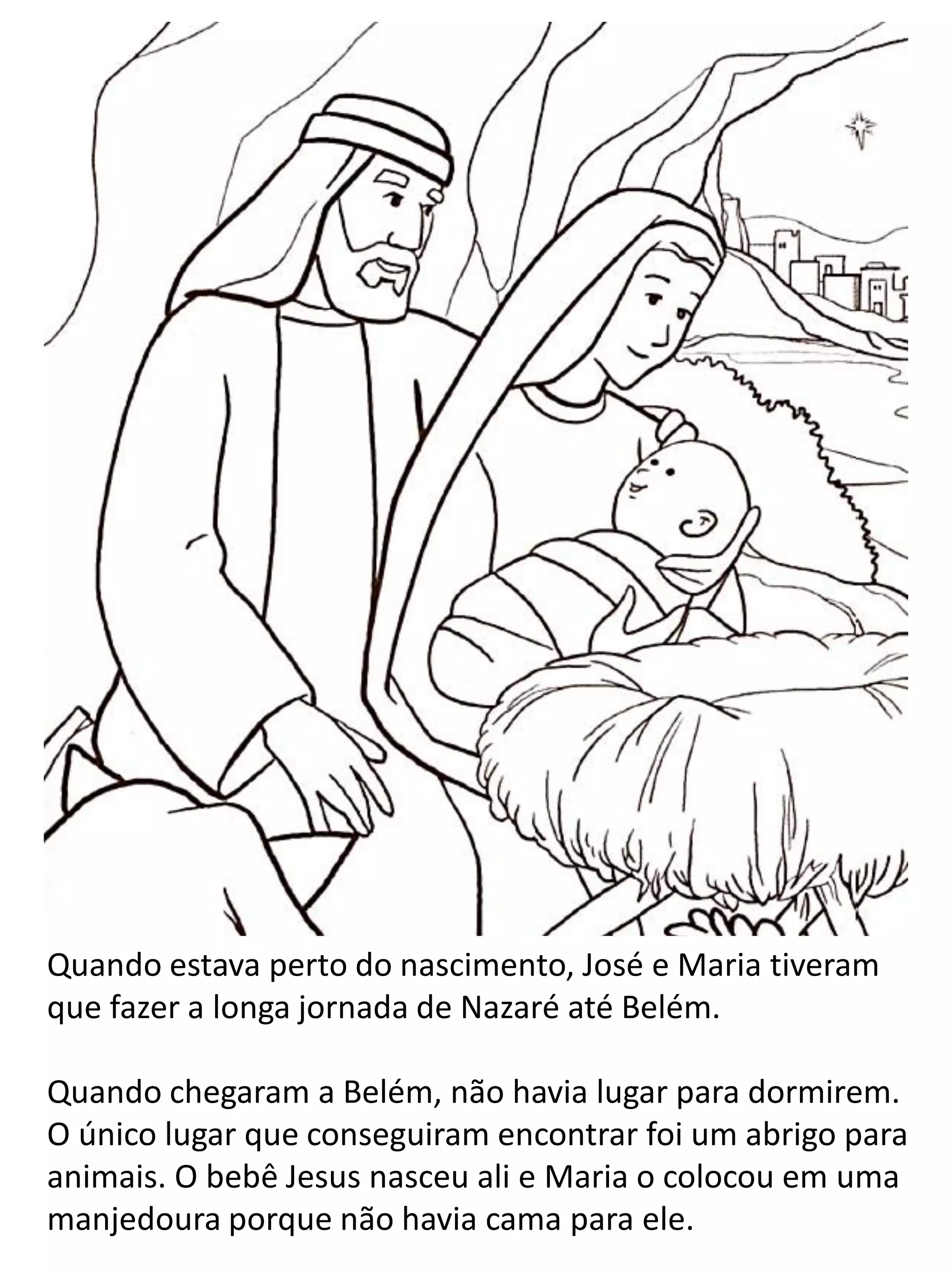 Atividades de Natal para Crianças: Nascimento de Jesus para Imprimir