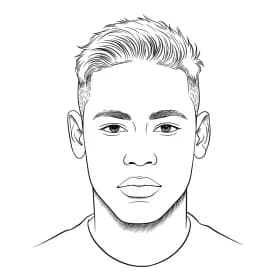desenho para imprimir neymar