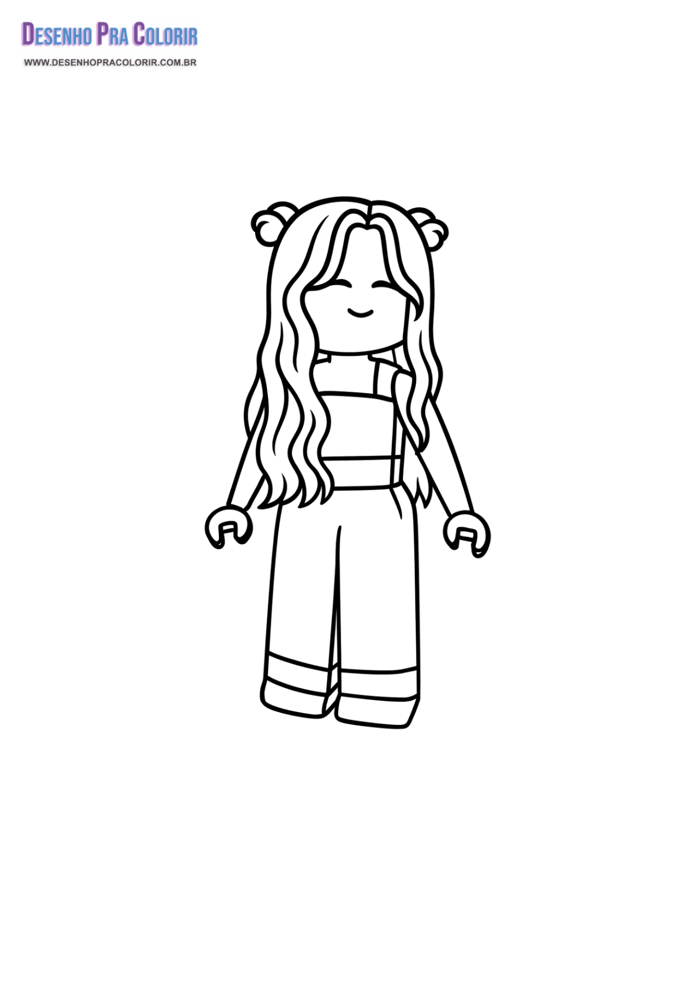 desenho para imprimir roblox menina