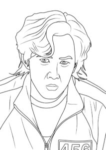 A Boneca de Round 6 e Outros Personagens para Colorir