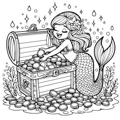 Atividades Criativas com Desenhos de Sereias para Crianças