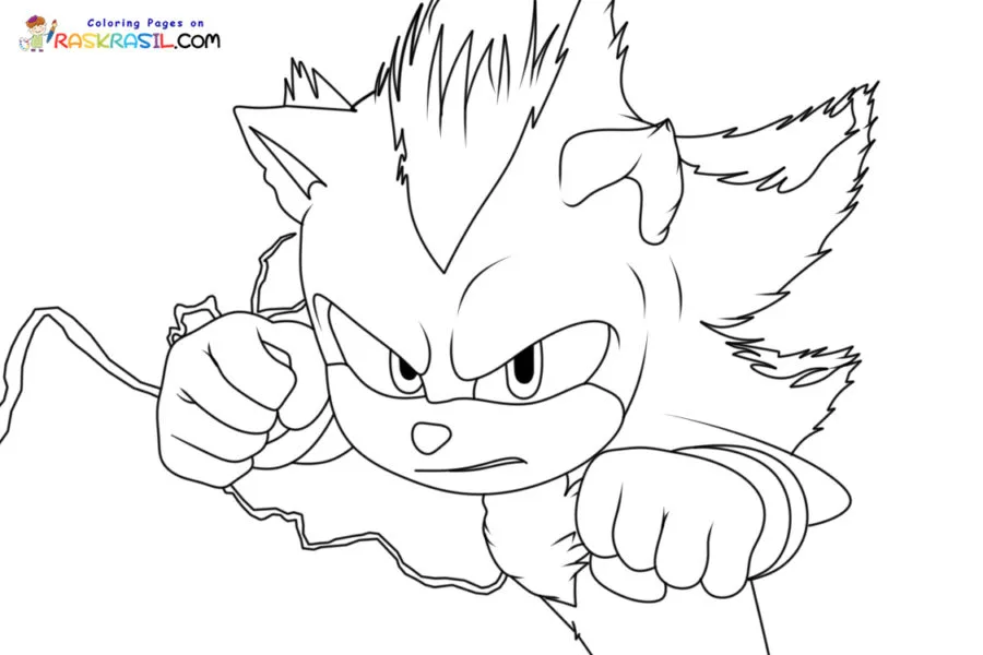 desenho para imprimir sonic 3