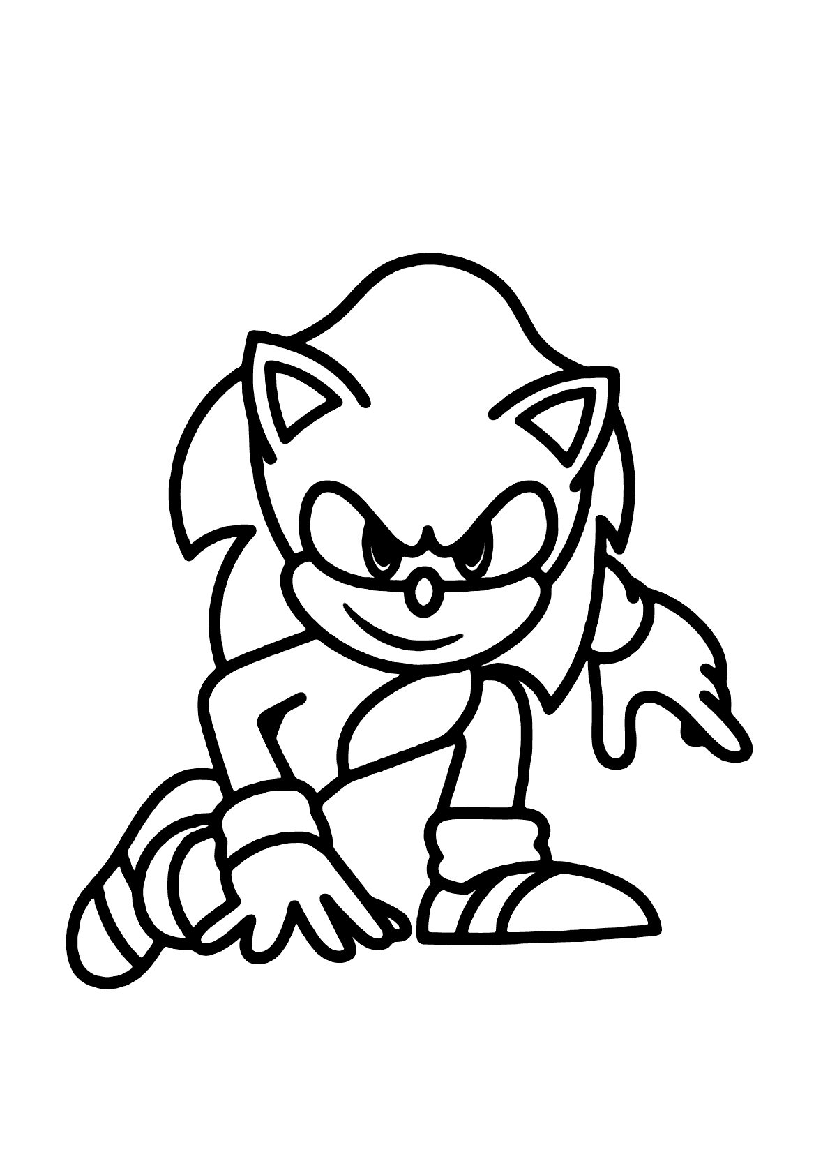 desenho para imprimir sonic 3