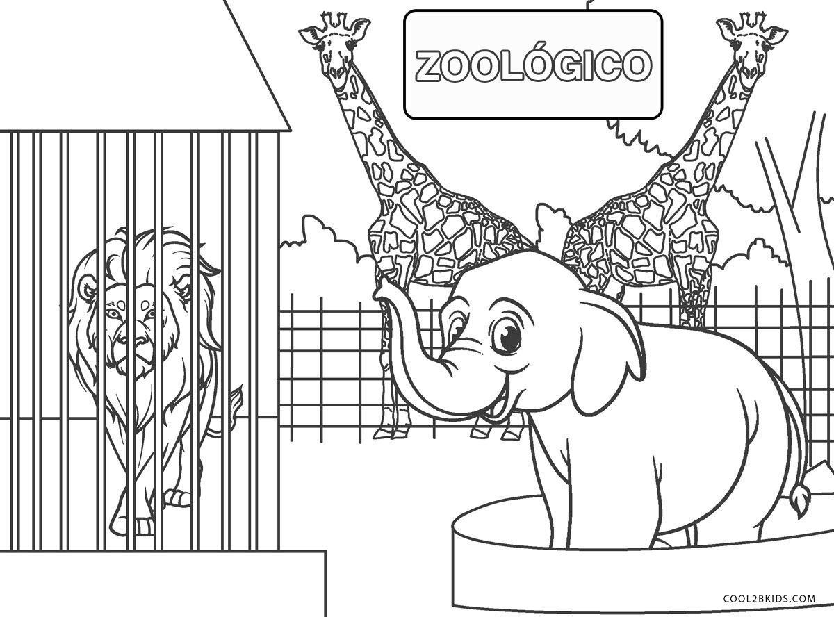 Desenhos de zoológico em PDF: As melhores coleções para download
