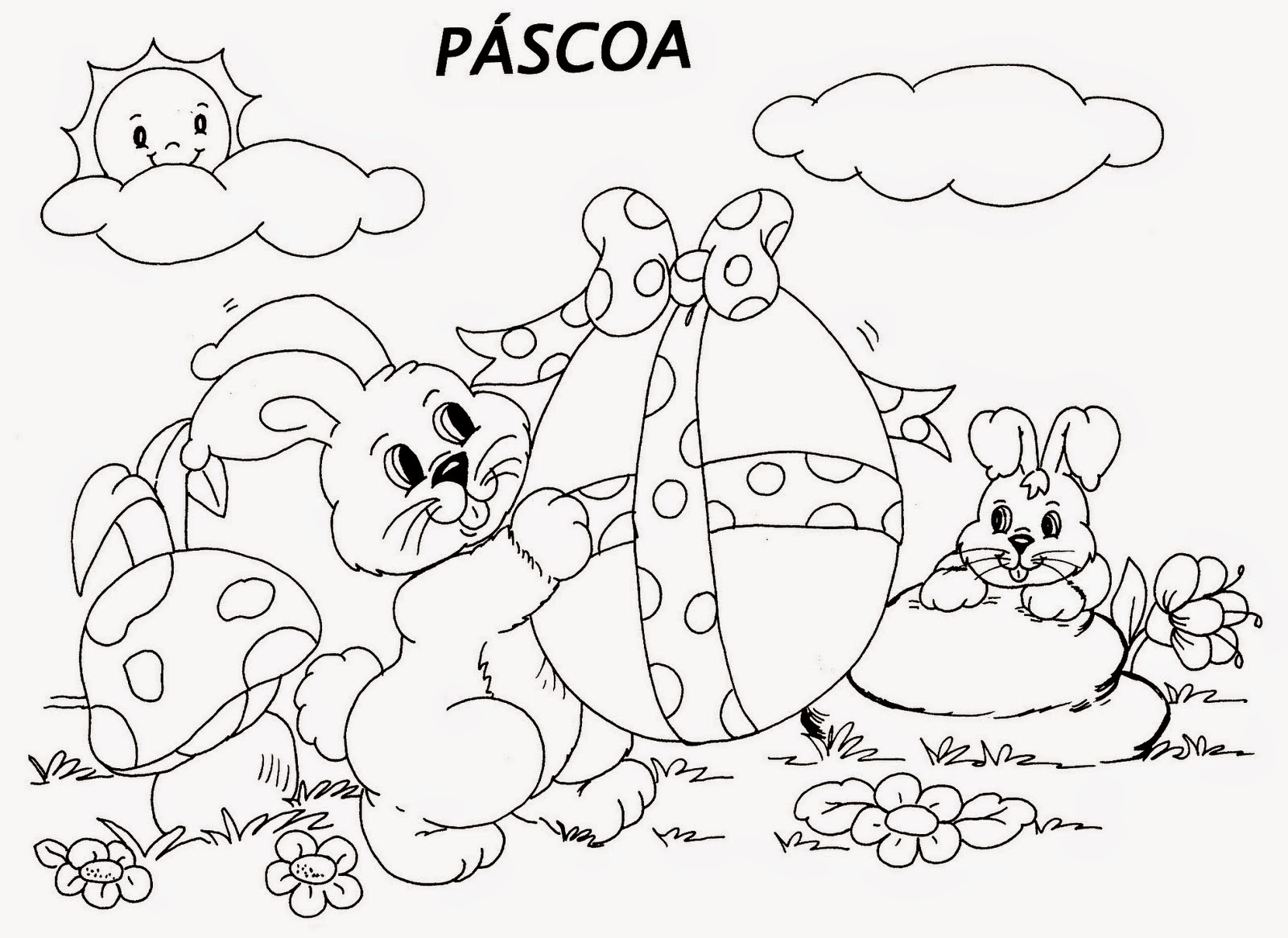 desenho para pascoa ovo