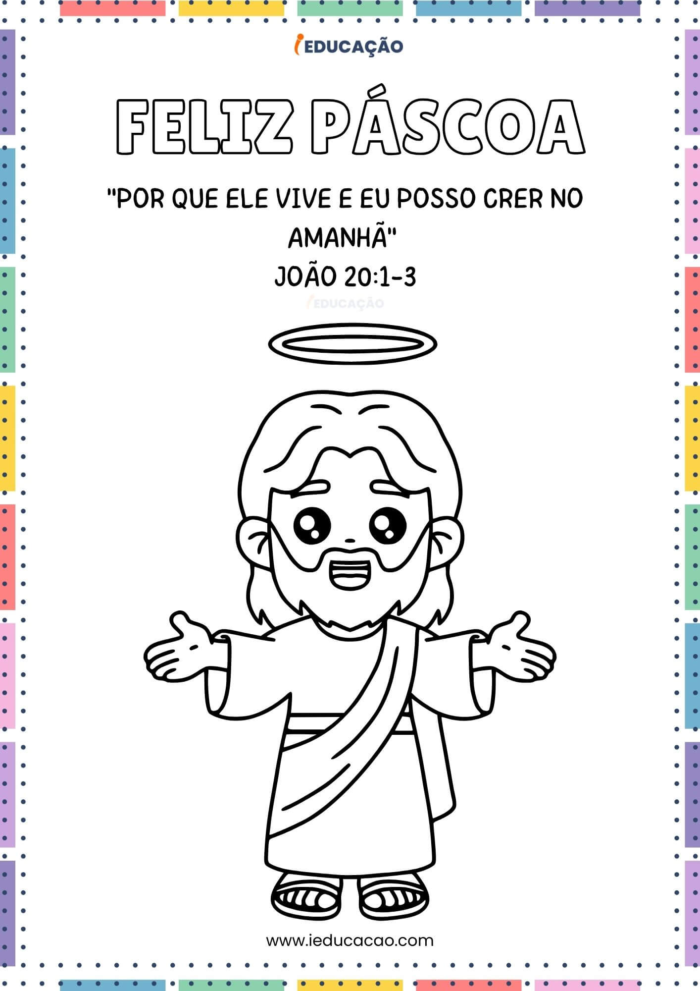 desenho para pascoa religioso