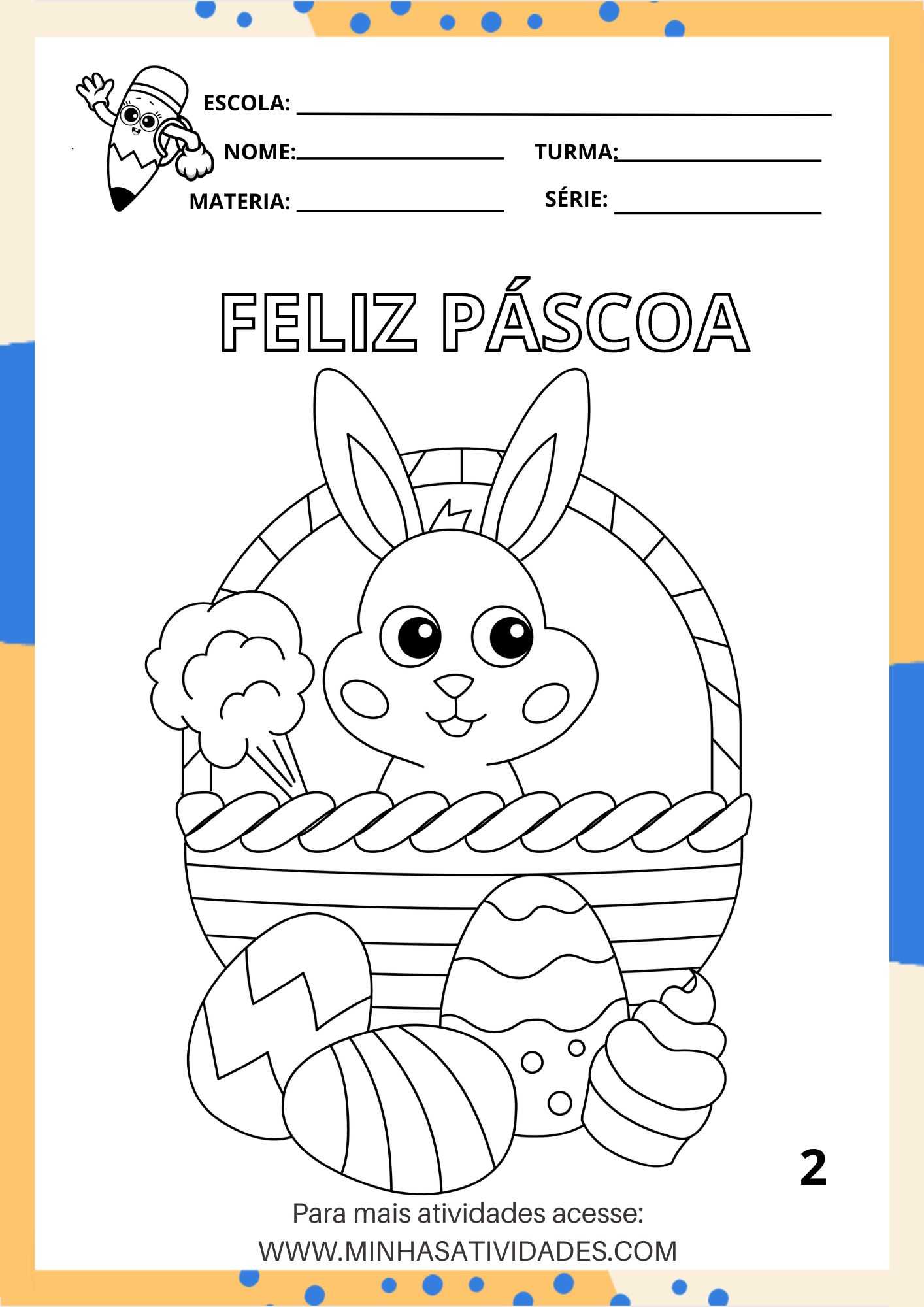 desenho para pascoa facil
