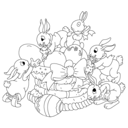 desenho para pascoa turma da monica