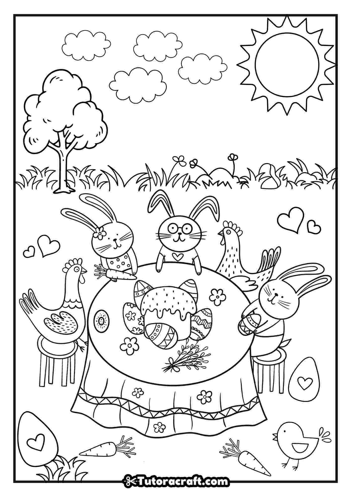 desenho para pascoa coelho