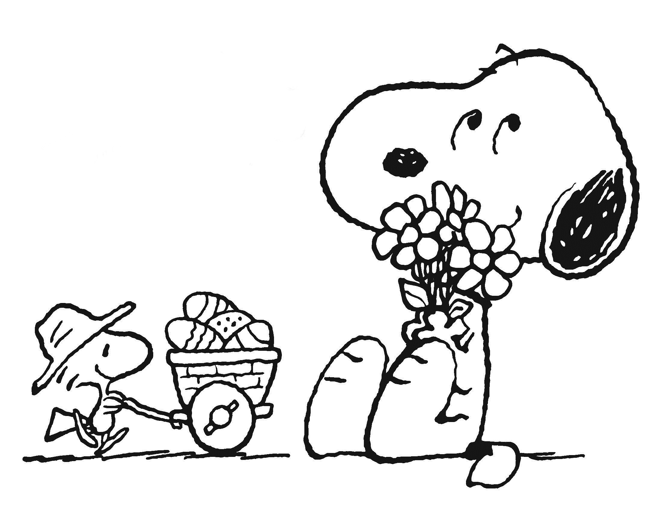 desenhos de outros personagens da turma (Charlie Brown)