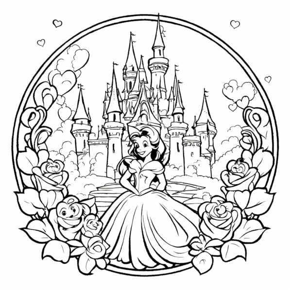 desenhos coloridos das princesas